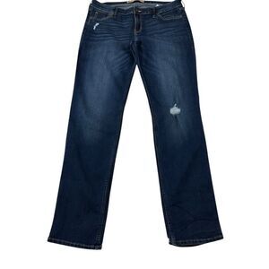 Hollister Dark Wash Mid Rise Stretch Skinny Jean Womens Size 15L 34x33
